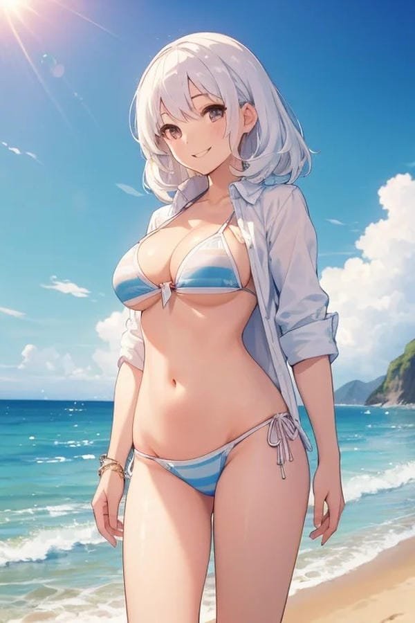 gái anime mặc đồ bơi (22)