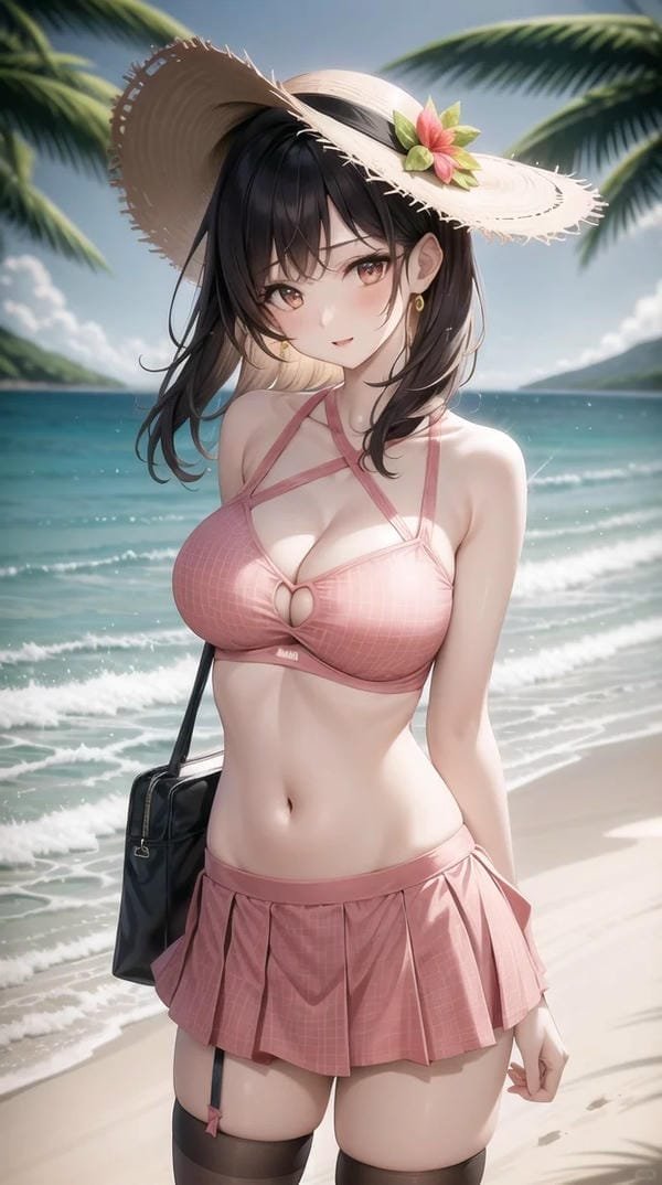 gái anime mặc đồ bơi (31)