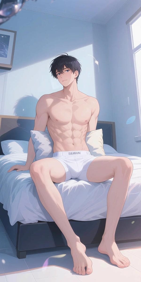 hình trai anime sáu múi