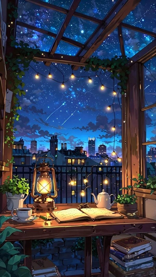 phong cảnh anime đêm (10)