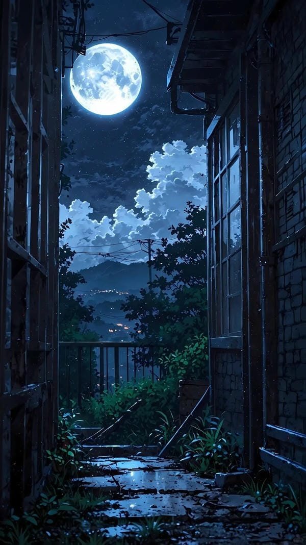 phong cảnh anime đêm (2)