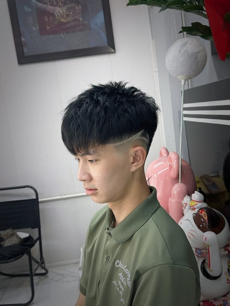 tóc layer bung nam dài