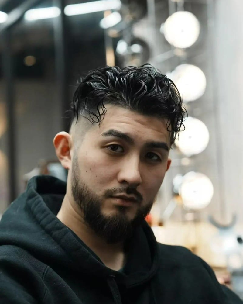 tóc uốn nam ngắn