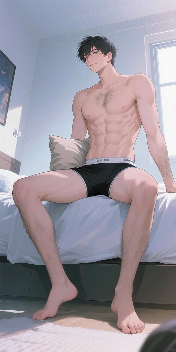 trai anime sáu múi ngầu