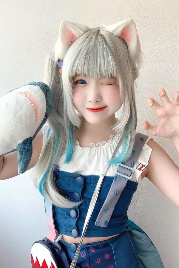 yaoyaoqwq gawr gura cosplay (12)