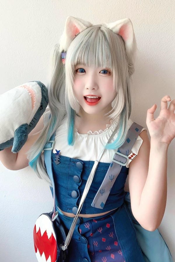 yaoyaoqwq gawr gura cosplay (13)