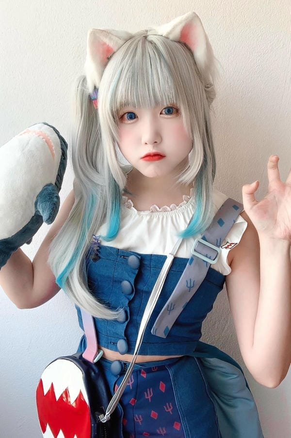 yaoyaoqwq gawr gura cosplay (14)