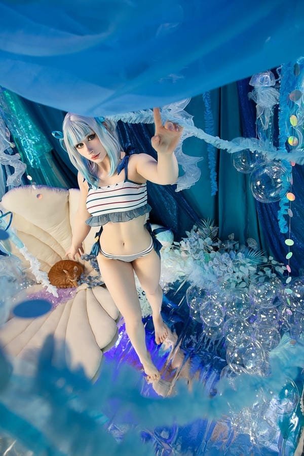 yaoyaoqwq gawr gura cosplay (27)