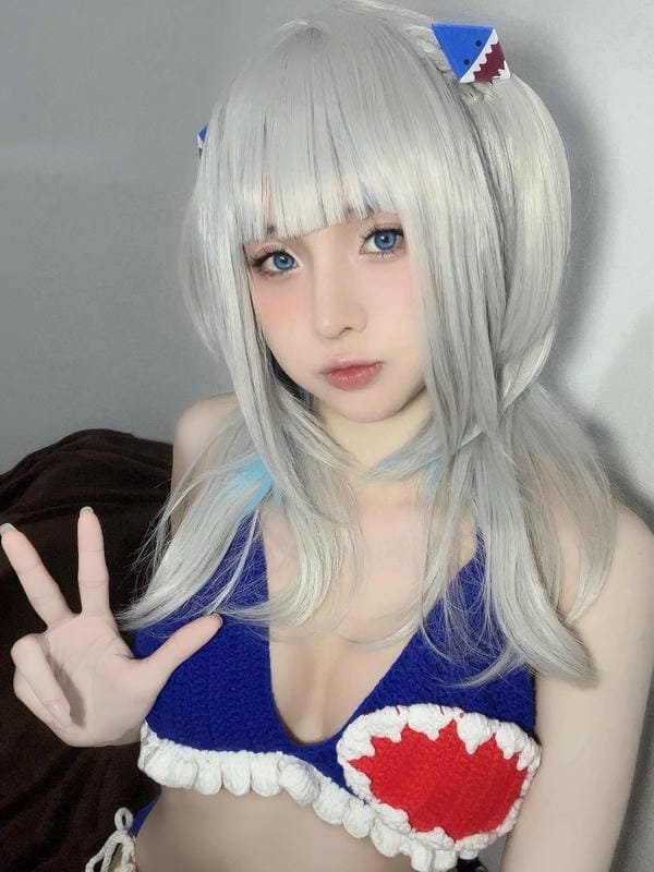 yaoyaoqwq gawr gura cosplay (7)